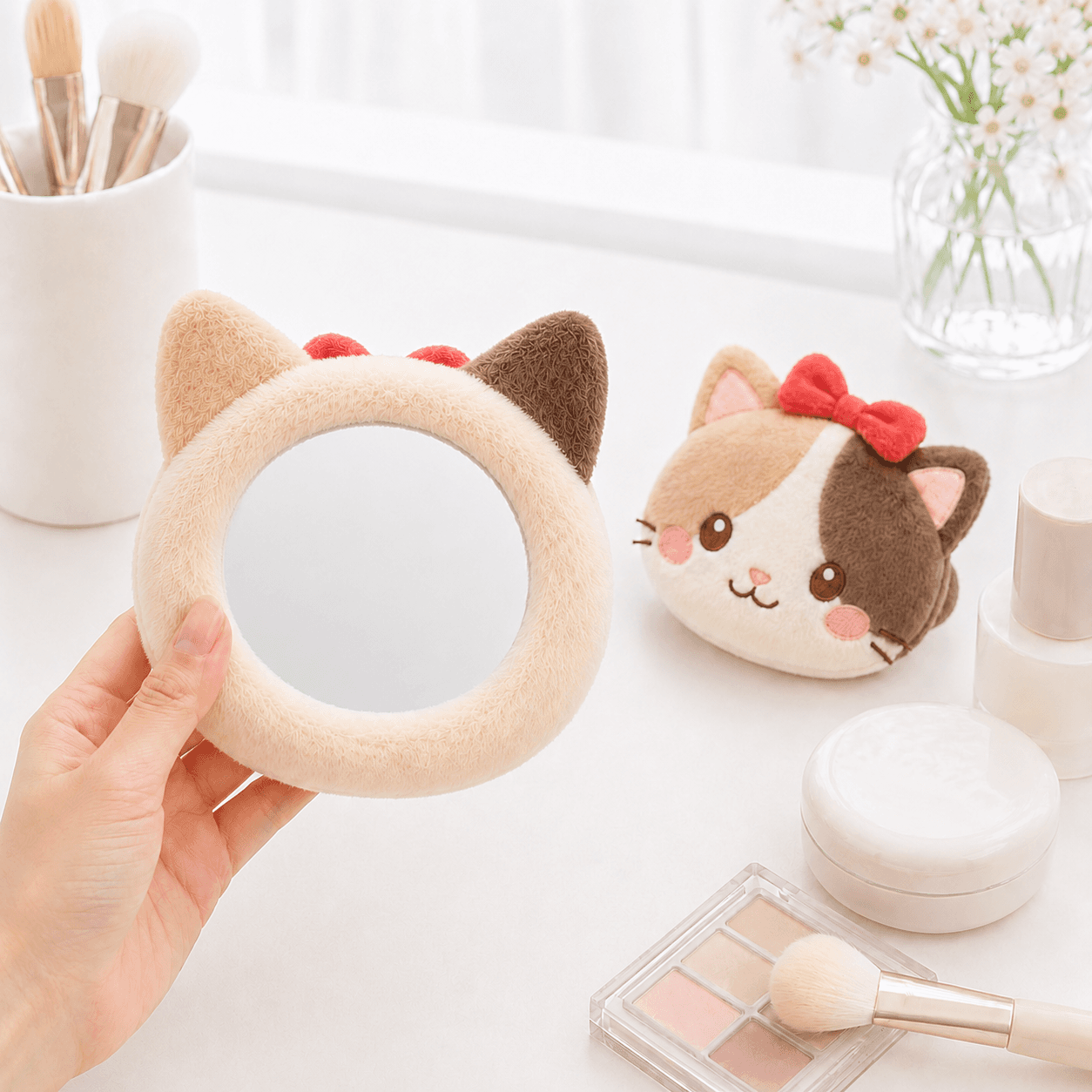 ぬいぐるみミラーキーホルダー【Mサイズ/85mm】